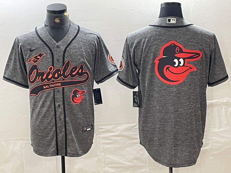 Men Baltimore Orioles Blank Grey Jointly 2024 Nike MLB Jersey style 8->boston celtics->NBA Jersey